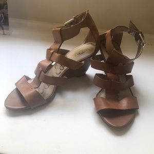 Sam Edelman leather wedges